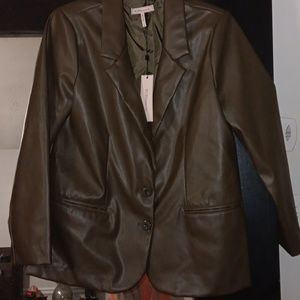 NWT BCBGeneration faux/vegan leather blazer